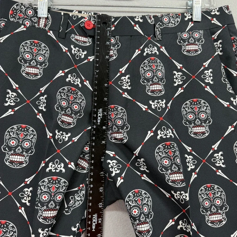 OppoSuits 2 Piece Jacket & Pants Mens 42 Black Haunting Hombre Halloween Costume